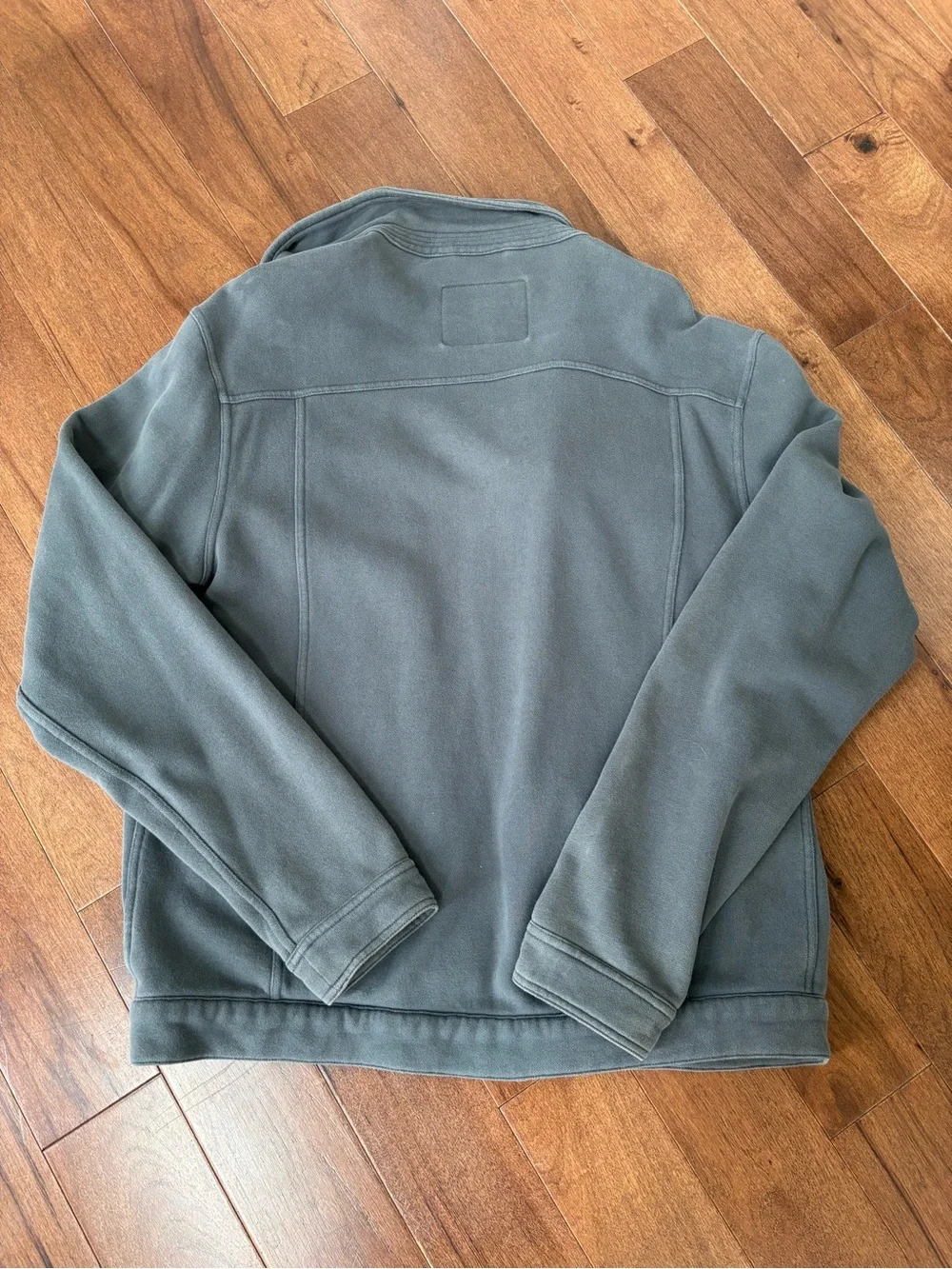 Levi's Men's Charcoal Gray Fleece Shirt Jacket - Picture 5 of 6